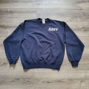 Vintage Authentic US Navy Crewneck Sweater Mens Size Medium